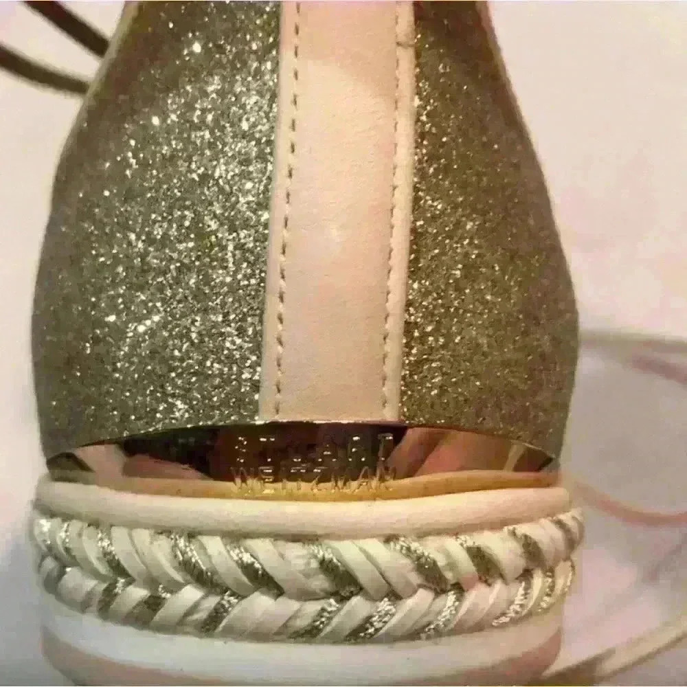 Stuart Weitzman Espadrille With Mesh And Leather … - image 7